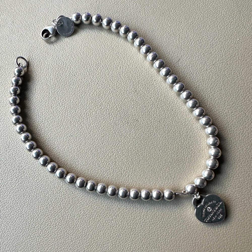 Tiffany & Co. Silver Beaded Bracelet